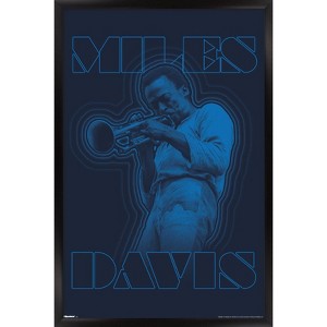 Trends International Miles Davis - Blue Framed Wall Poster Prints - 1 of 4