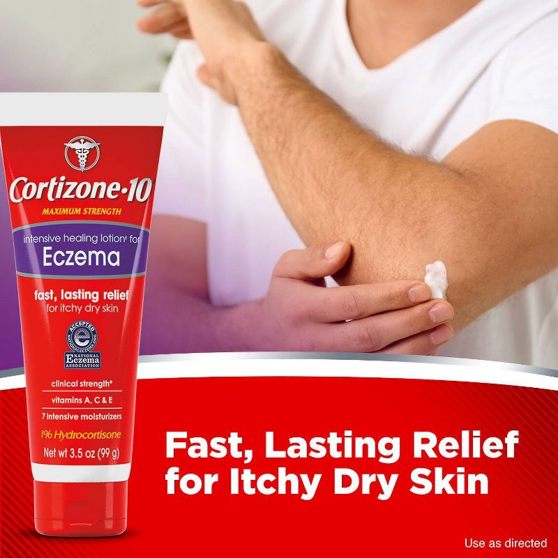Cortizone 10 Intensive Healing Lotion for Eczema Itchy and Dry Skin - 3.5oz, 4 of 11