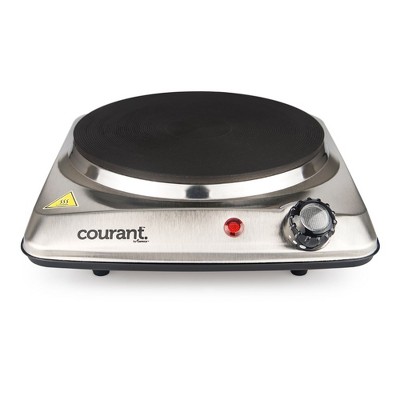 Courant 1000 Watts Portable Single Electric Burner, Stainless Steel Design  : Target