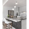 12.5" LED Metal Adjustable Alain Cascading Cluster Pendant Chrome - Jonathan Y: Overhead Kitchen Chandelier, ETL Listed - 2 of 4