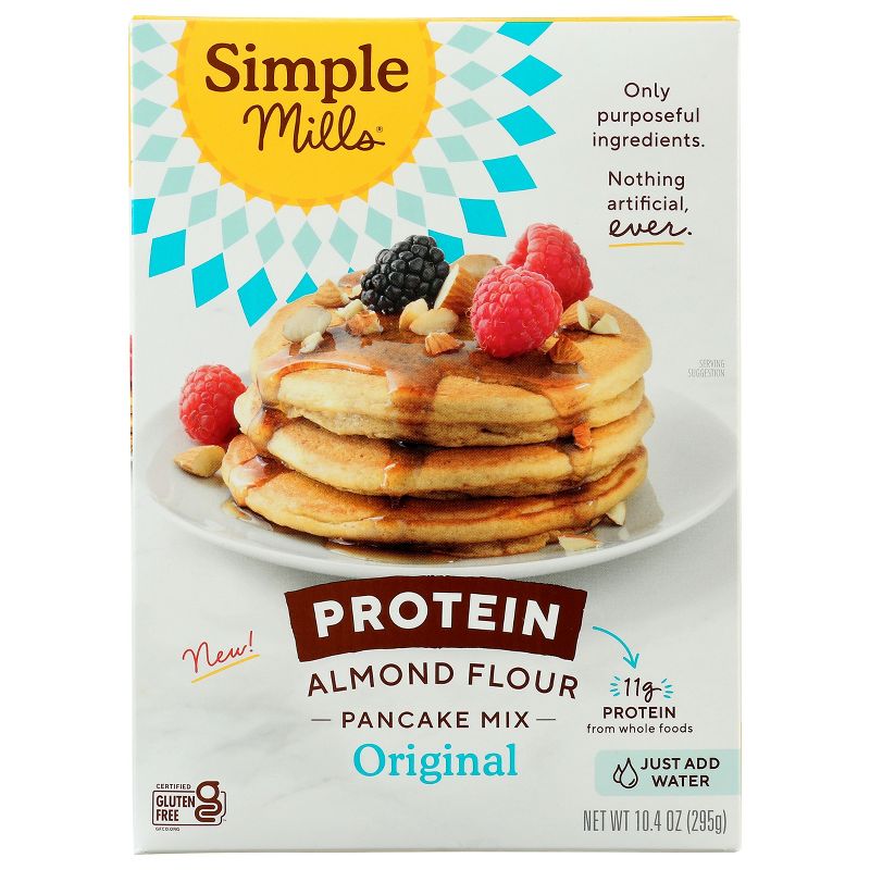Simple Mills Original Protein Almond Flour Pancake Mix- Case of 6/10.4 oz, 2 of 7