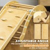 INFURNIC Baby Activity Gyms 4-in-1 Pikler Climbing Set with Arch Ramp and Cushion for Toddlers, Brown, 66.1"*19.5"*15.6" - 4 of 4