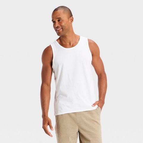 Мужские рубашки Goodfellow & Co Men's Every Wear Value Tank Top - Goodfellow & Co White L