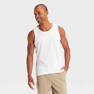 Men's Every Wear Value Tank Top - Goodfellow & Co White S