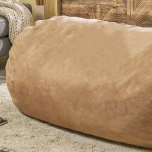 CAVINAS 8FT Traditional Suede Cylindrical Bean Bag Chair,Microfiber Gaming Bean Bag Chairs for Adults,Oversized Lounge Chair Indoor for Living Room - 1 of 4