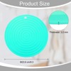 Unique Bargains Round Heat Resistant Silicone Trivet Mat with Hang Hole 2 Pcs - 2 of 4
