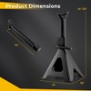Costway 2/4 Pairs 13,000 lbs Capacity Jack Stands with 14"-23" Adjustable Height - 3 of 4