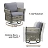 Buenhomino Patio Furniture Wicker Outdoor Conversation Set - 4 of 4