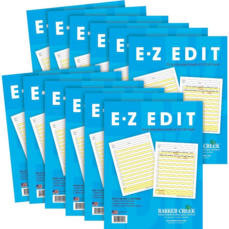 Barker Creek E-Z Edit Paper 20 lbs. 8.5" x 11" 600 Sheets/Pack (BC550212), 1 of 5
