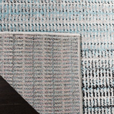 Skyler Contemporary Blue-Grey Synthetic 2' x 4' Easy-Care Rug