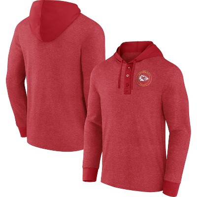 NFL Kansas City Chiefs Women's Halftime Adjustment Long Sleeve Fleece  Hooded Sweatshirt - M