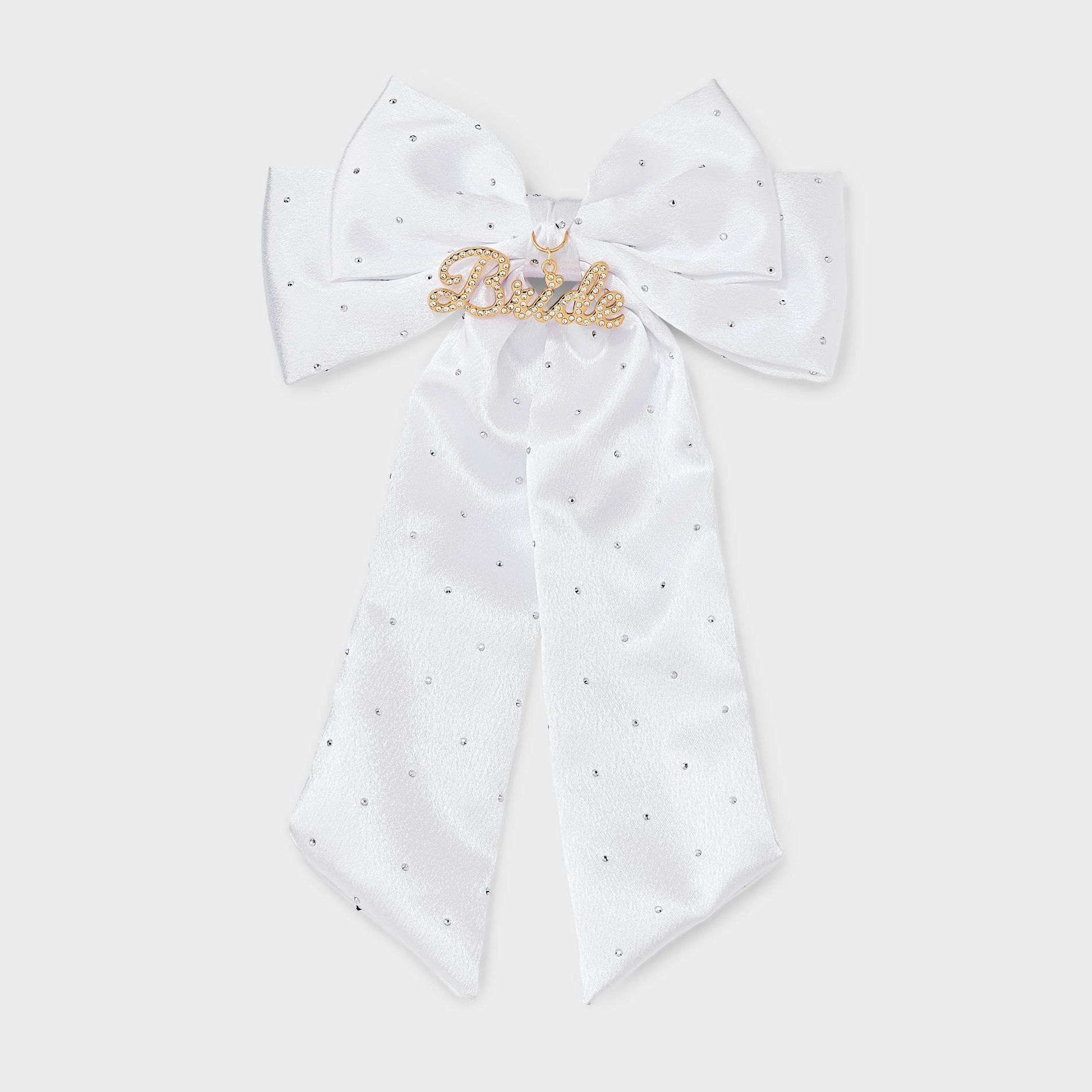 "Bride" Charm Bow - White