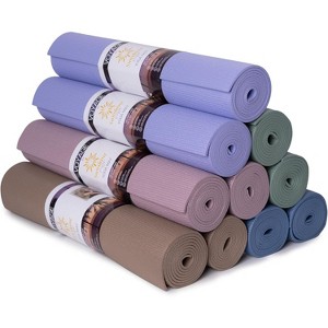 10-Pack Yoga Mats, 72x24 Inch Professional 5mm Thick Mats, Non-Slip Durable Bulk Set for Group Workouts - 1 of 4