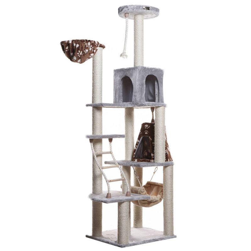 Armarkat Classic Real Wood Cat Tree - Silver Gray, 1 of 11