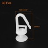 Unique Bargains PVC Durable Easy Installation Shower Curtain Rings 1" × 0.5" 30 Pcs - 2 of 4