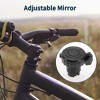 Bike Rearview Mirror 4.4x4cm Adjustable | Front Handlebar Bike Mirror Black with Mounting Accessories for Bicycle Mountain Road Bike 1 Set - 3 of 4