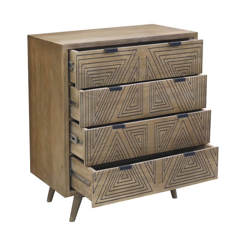 Amarily Mid-Century Modern 4 Drawer Accent Chest - HOMES: Inside + Out, 5 of 8