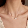 S925 Sterling Silver & 14K Gold Plated Heart Necklace, Infinity CZ Opal North Star Pendant Choker for Women | Birthday Gift for Her - 2 of 4