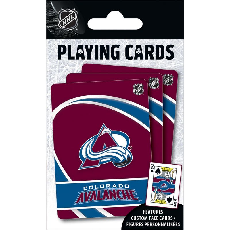 MasterPieces Officially Licensed NHL Colorado Avalanche Playing Cards - 54 Card Deck for Adults, 1 of 6