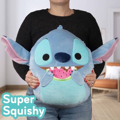 Squishmallows Disney Stitch w Watermelon - 2025 Lilo and Stitch Movie Plush - Jumbo 14" Collectible Stuffed Animal Toy - Gift for Kids, Girls & Boys