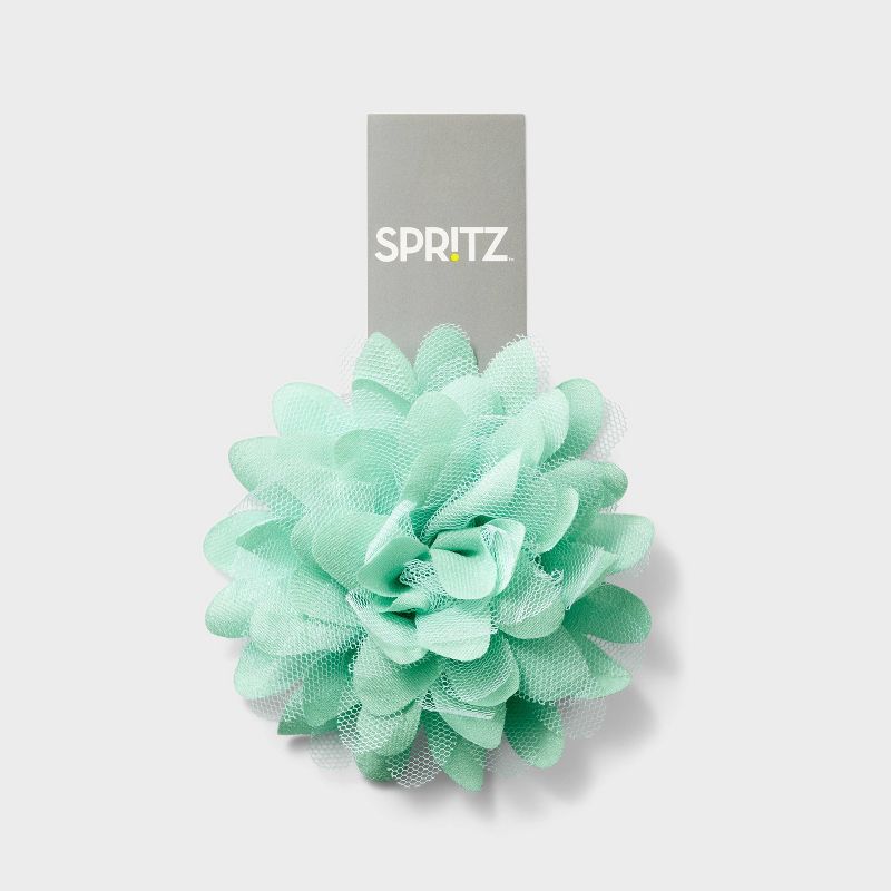 Fabric Floral Wedding Bow Light Green - Spritz&#8482;, 3 of 4