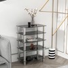 Modern Coffee Table, Glass Tea Table Center End Table for Living Room and Office - 4 of 4