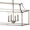 Morrigan 40" 8 Light Linear Chandelier Brushed Nickel - 3 of 4