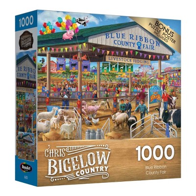 Cra-z-art Chris Bigelow 1000 Pc Jigsaw Puzzle Blue Ribbon County Fair ...