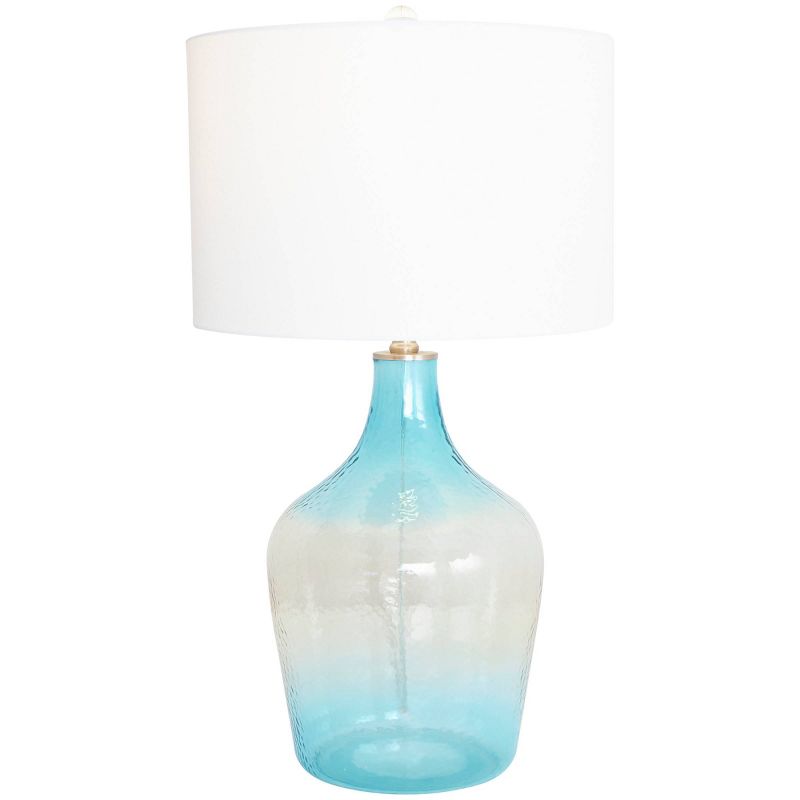 28&#34;x15&#34; Glass Ombre Accent Lamp with Gold Accent Blue - Olivia &#38; May, 1 of 14