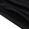 Trendy Women's Plus Size Black Palazzo Pants - Comfortable Elastic Waist Wide Leg Trousers with Pockets for All Seasons - 3 of 4