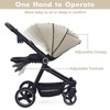 2-in-1 Infant Stroller Reversible Seat, Bassinet, Convenient Infant Stroller with One-Hand Fold with Recliner and Oversized Canopy - 4 of 4