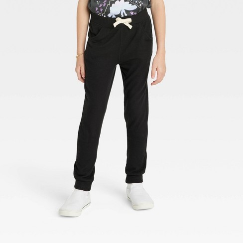 Size XL Plus Cat & Jack Girls' Heather Gray Drawstring Fleece Pants 