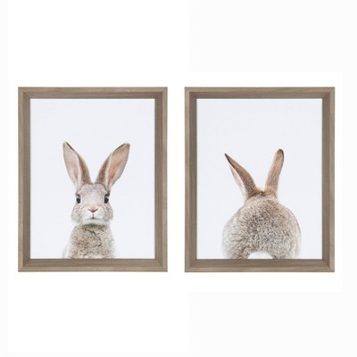 Stretched Canvas with Printed Design – Just Us Bunnies