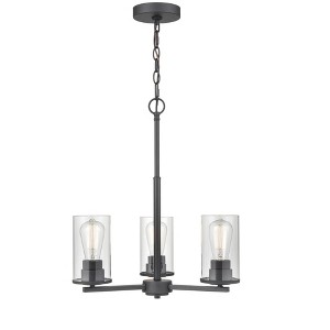 Millennium Lighting Verlana 3 - Light Chandelier in  Matte Black - 1 of 2