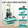 Heat Press Machine, Sublimation Heat Press, 360° Swing Away Digital Heat Transfer Multifunction Heat Transfer Sublimation Combo - 2 of 4