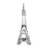 Black Bow Jewelry 14k White Gold Eiffel Tower Charm - 3 of 4