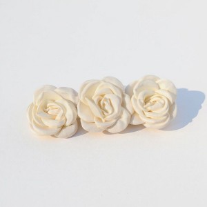 Anna-Kaci 3-Piece Sheer Fabric Rose Flower Hair Clips Set for Elegant Styling 4x1.5in - 1 of 4