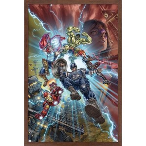 Trends International Marvel's Avengers - Battle Framed Wall Poster Prints - 1 of 4