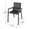 PAGED Set of 2 Patio Dining Chairs,Modern Outdoor Dining Chairs,21.5 inch Patio Armchair Suitable for Patio,Garden - 3 of 4