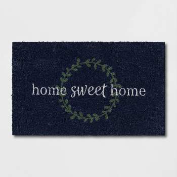 Baywell Home Doormat 24x16 Inches, Welcome Mats for Front Door, Home Sweet Home  Mat, Entryway Outdoor Floor Mat with Heavy-Duty PVC Backing 