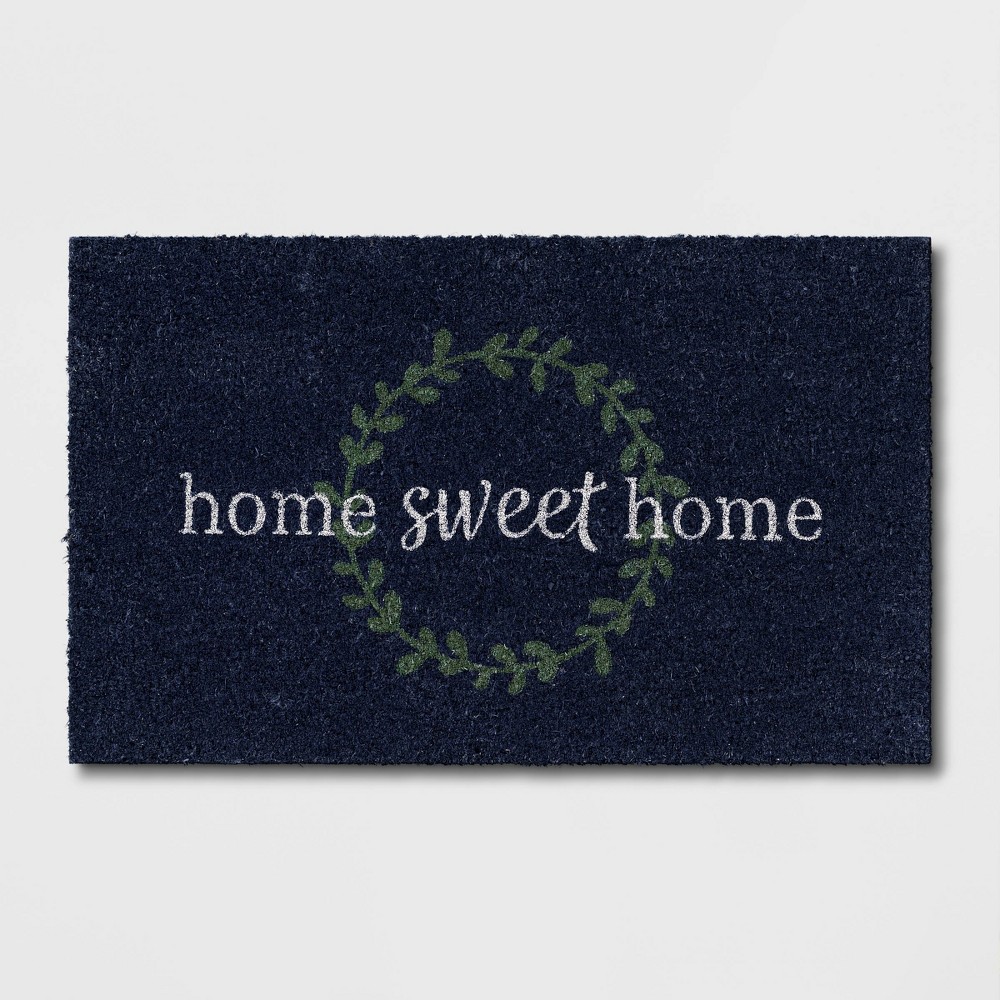 1'6"x2'6" Home Sweet Home Doormat Navy - Threshold