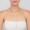 Adornia 14k Gold Plated Triangle Lariat Necklace - 2 of 4