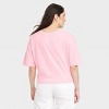 Pride Adult 'Live Laugh Lesbian' Cropped Short Sleeve T-Shirt - Pink - image 2 of 4