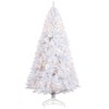 FURNIinspire Artificial Trees Tall Prelit Christmas Tree Indoor Christmas Decorations For Living Room, Christmas Vibe, White, 47.3"*47.3"*88.5" - 2 of 4