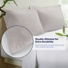 Kickoff 100% Bamboo Viscose Pillowcases Only, Hidden Zipper, Cooling Breathable, Bedding Pillow Covers for Hot Sleepers - 3 of 4