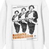 Texas Chainsaw Massacre French Poster Art Crew Neck Long Sleeve Women's White Sweatshirt - 2 of 3