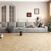 168" Cloud Sectional Couch,Modern Modular Sofa with Deep Seat, Upholstered Couches,Camel (Plush Corduroy Fabric) - 2 of 4