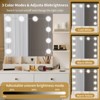 KTMBDW Vanity Desk with Mirror, LED Lights and Power Outlet Makeup Vanity Table with 9 Drawers and 2 Storage Shelves Dressing Table for Bedroom - 3 of 4