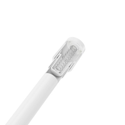 White Adjustable Tension Curtain Rod and Room Divider