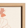 18" x 24" Sylvie Hilo by Kasey Free Framed Wall Canvas Natural: Modern Farmhouse Art, Nursery Decor - Kate & Laurel - 3 of 4